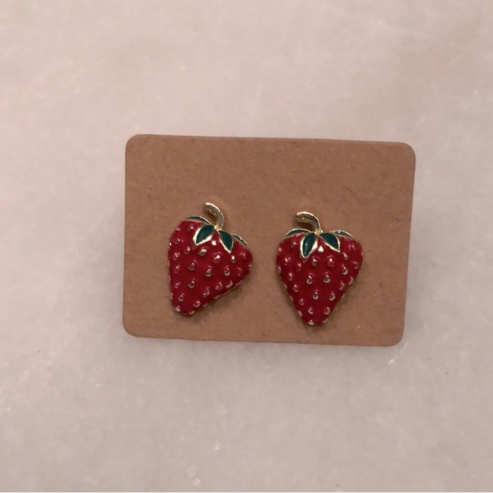 Strawberry earrings